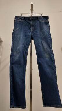Carhartt Men's Straight Fit Denim Work Jeans - Medium Wash (38x34)